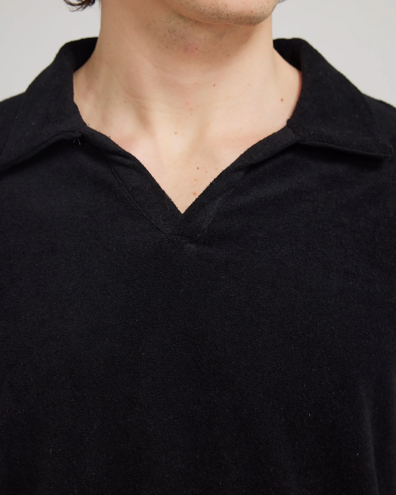 L/S Terry Polo Black - Image 5