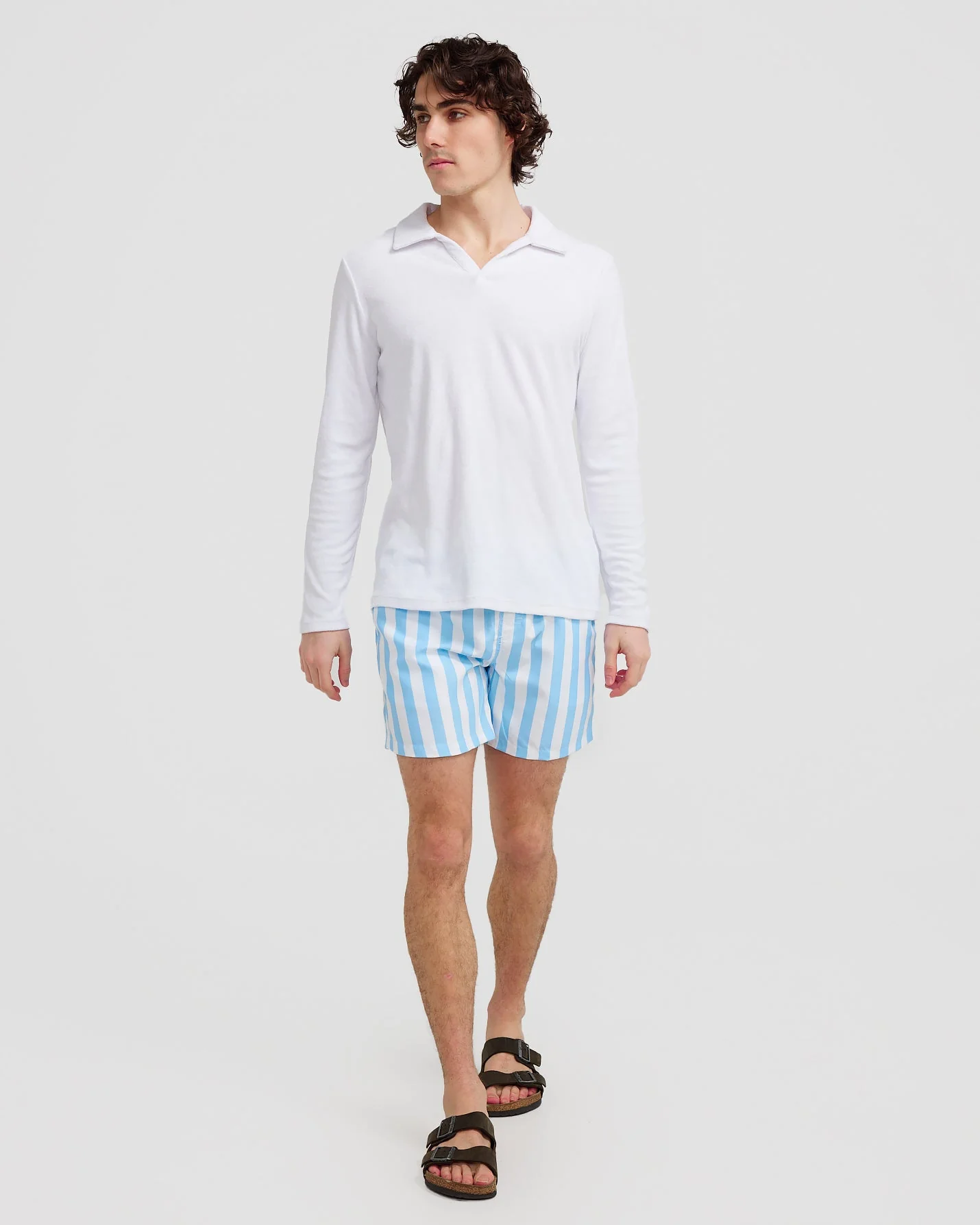 L/S Terry Polo White - Image 3