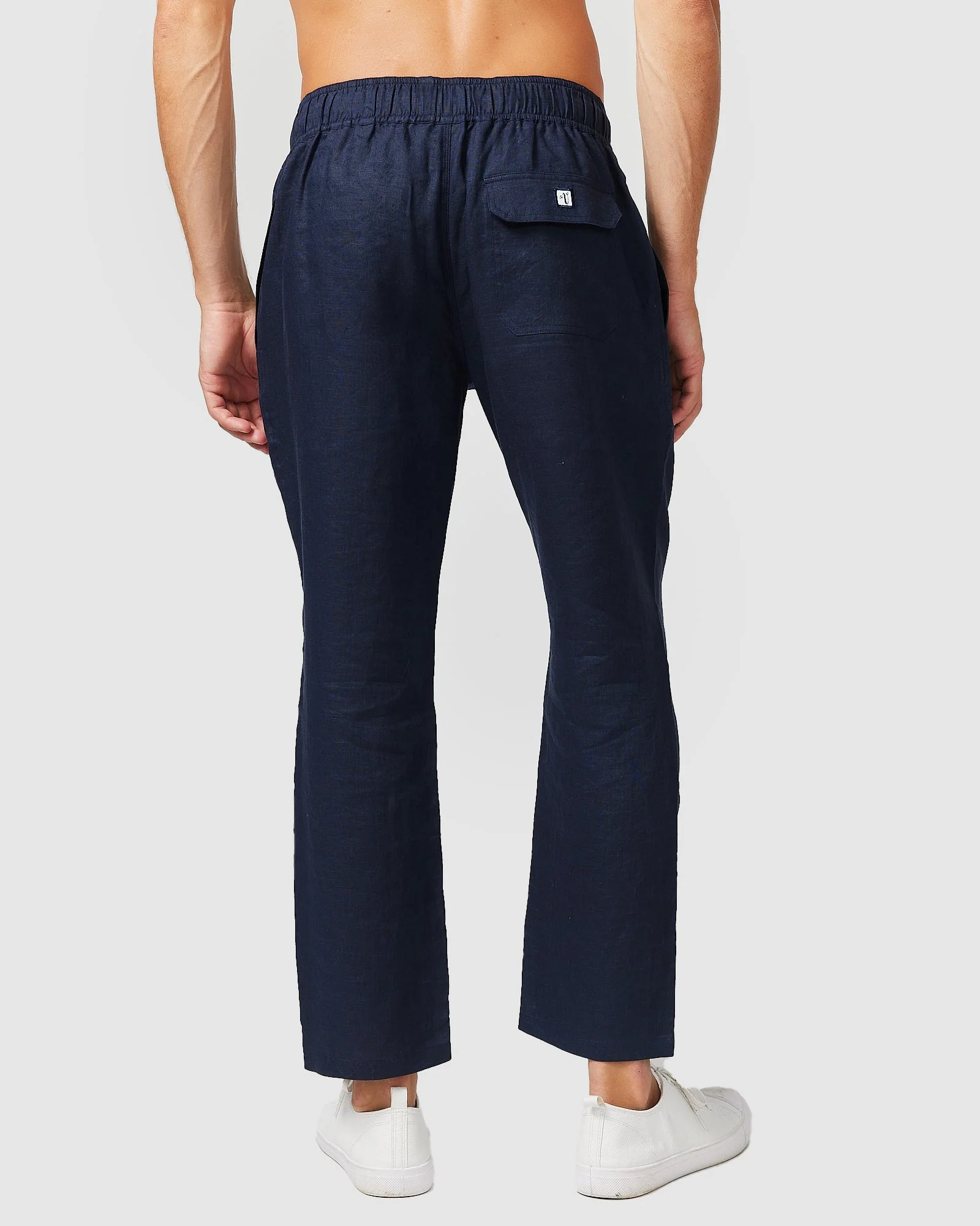 Linen Pants Navy - Image 4
