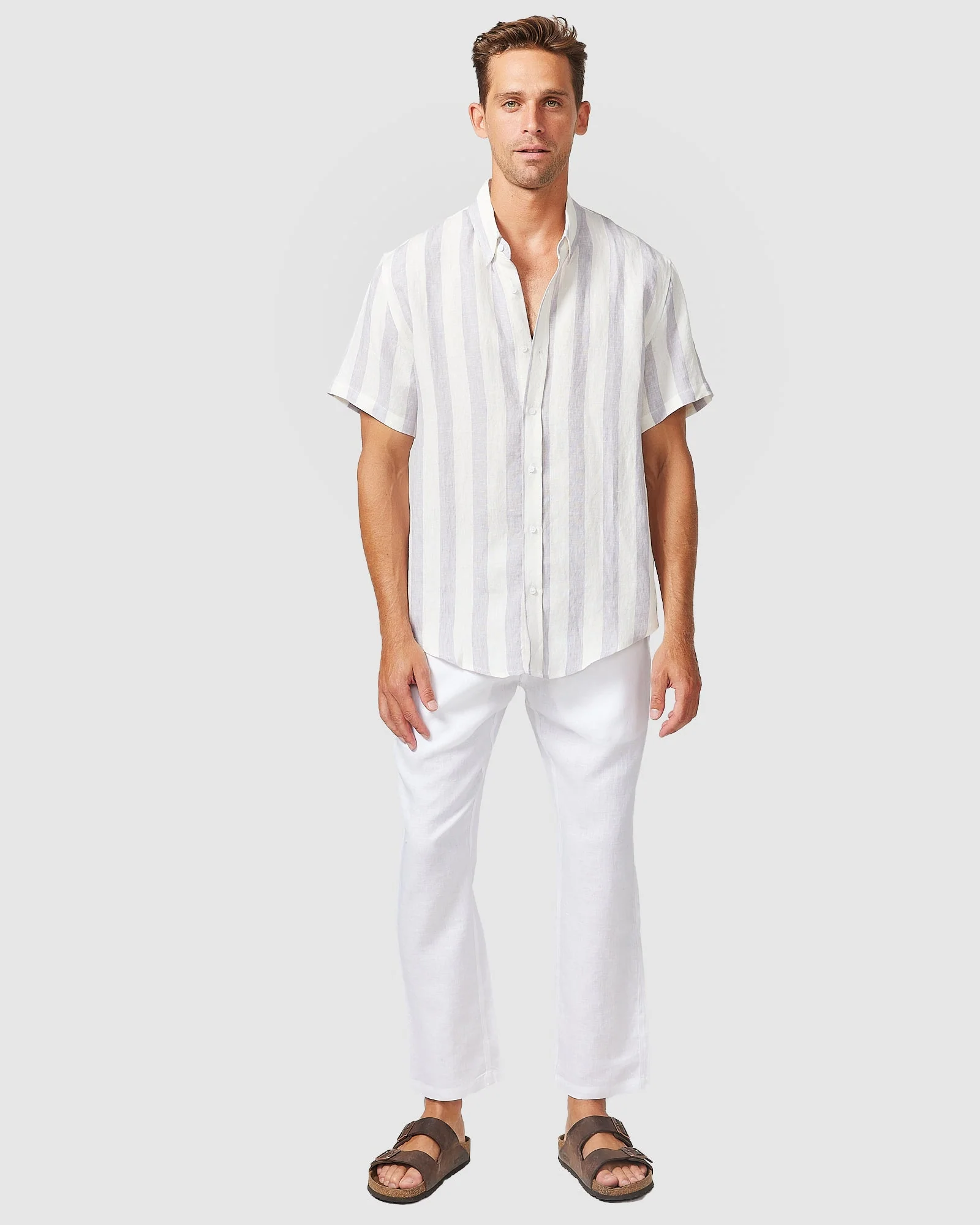 Linen Pants White - Image 3