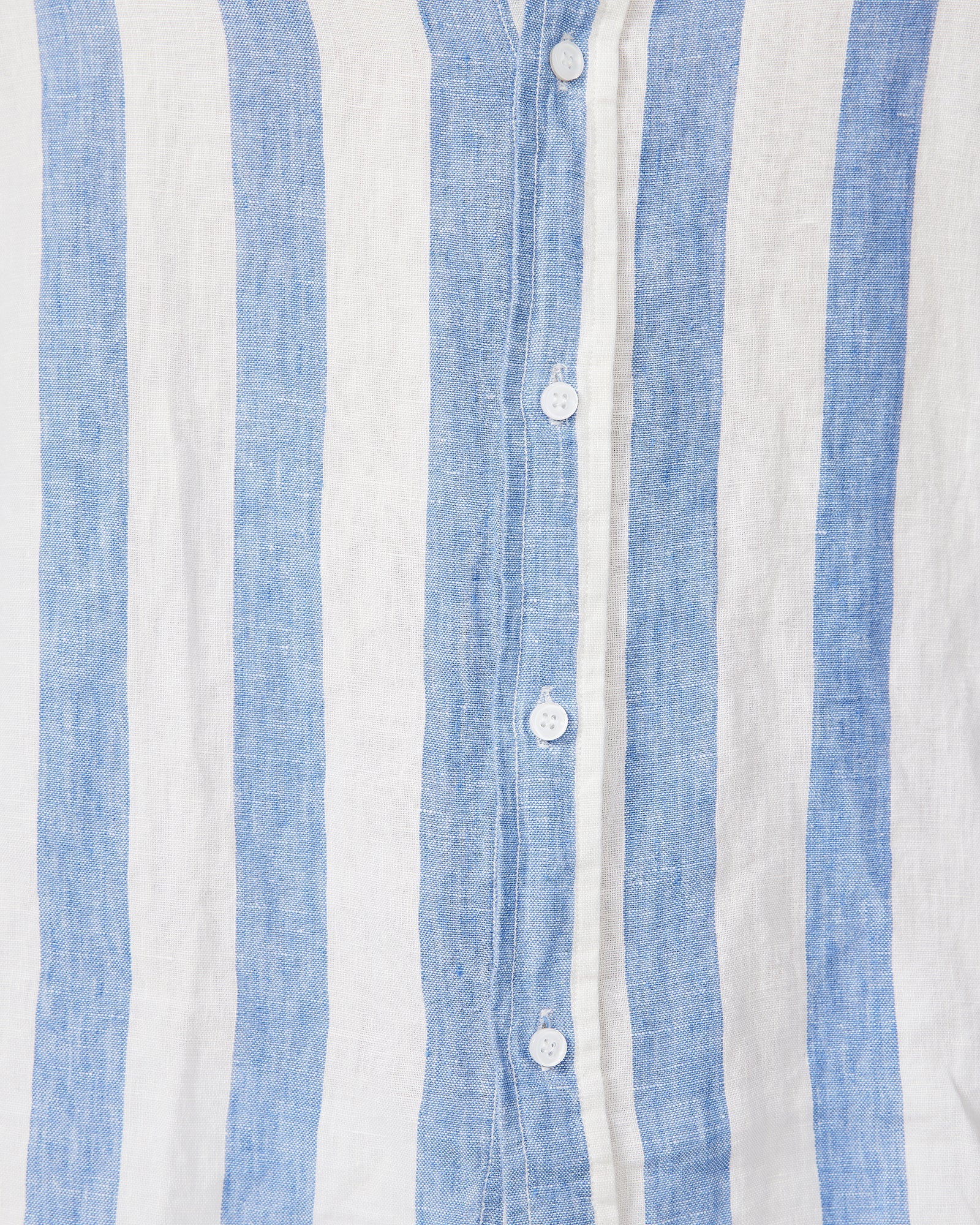 Linen Shirt Blue Stripe - Image 5