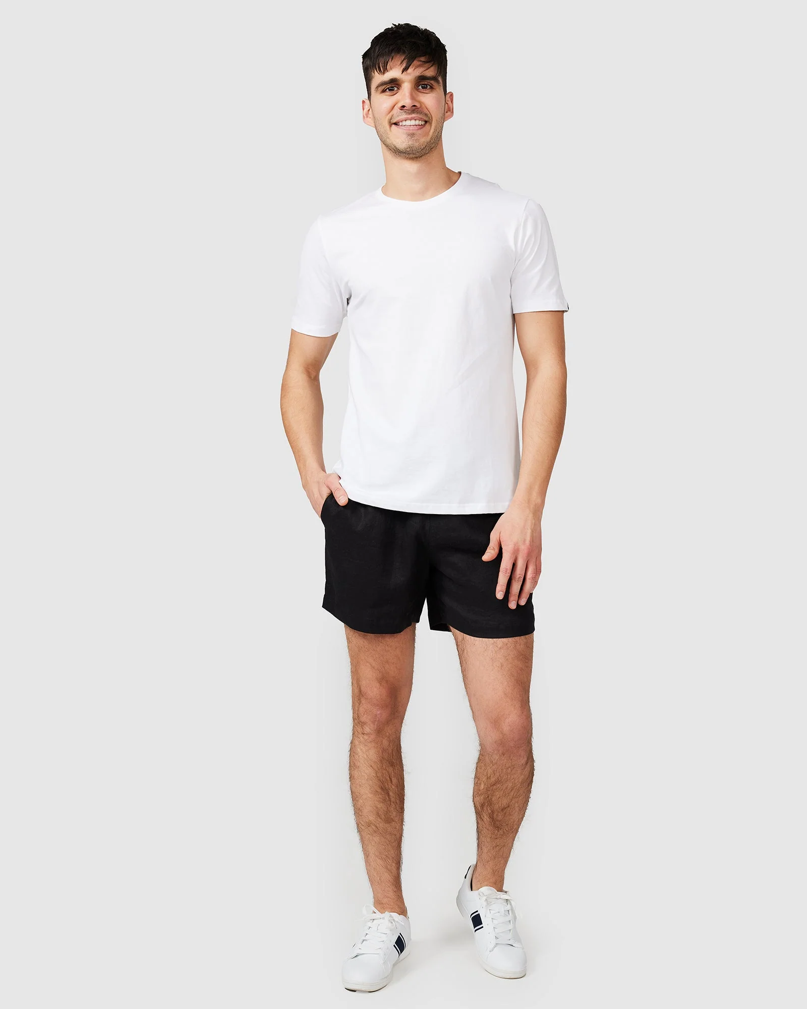 Linen Shorts Black - Image 7
