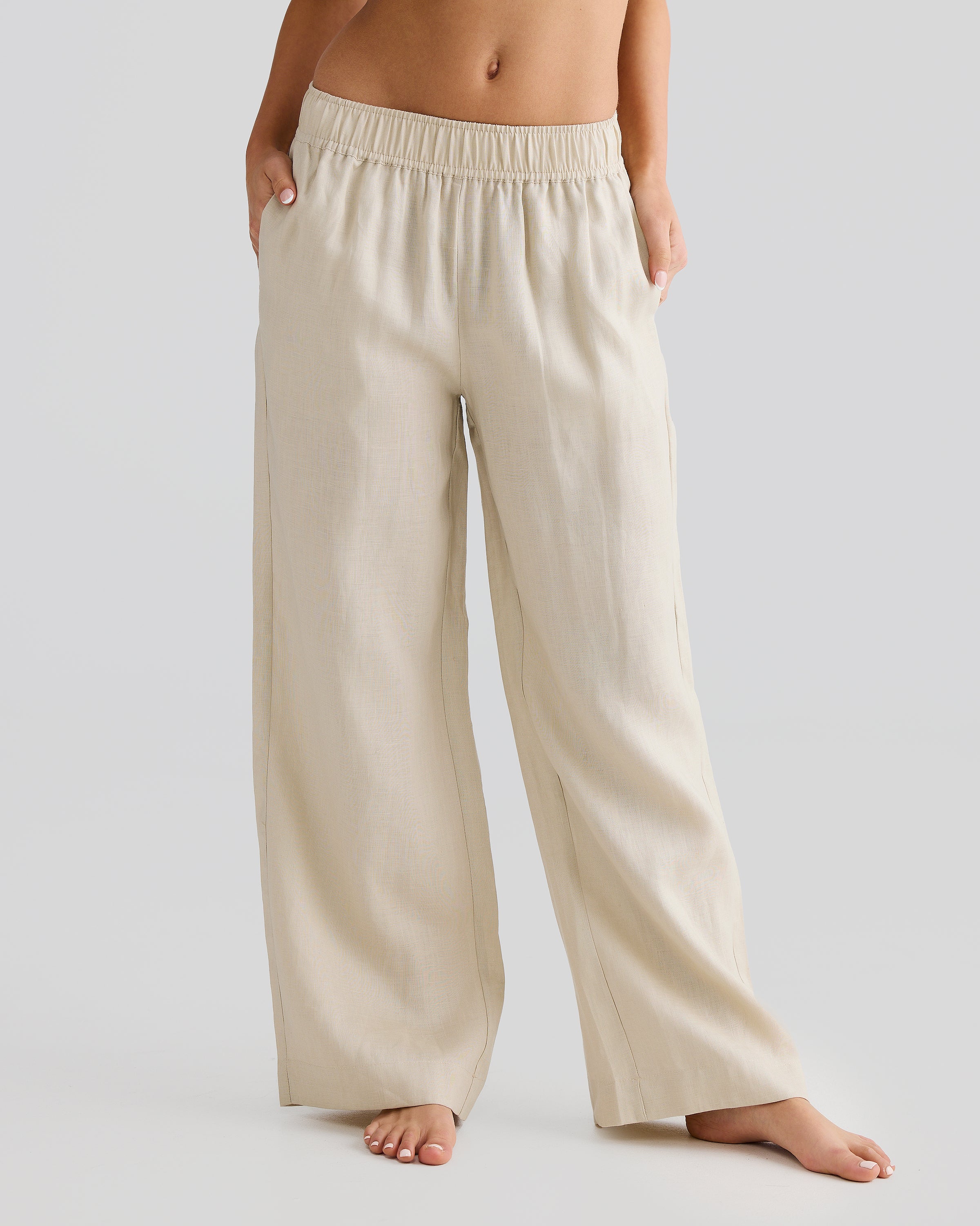 Sand Linen Pants - Image 3